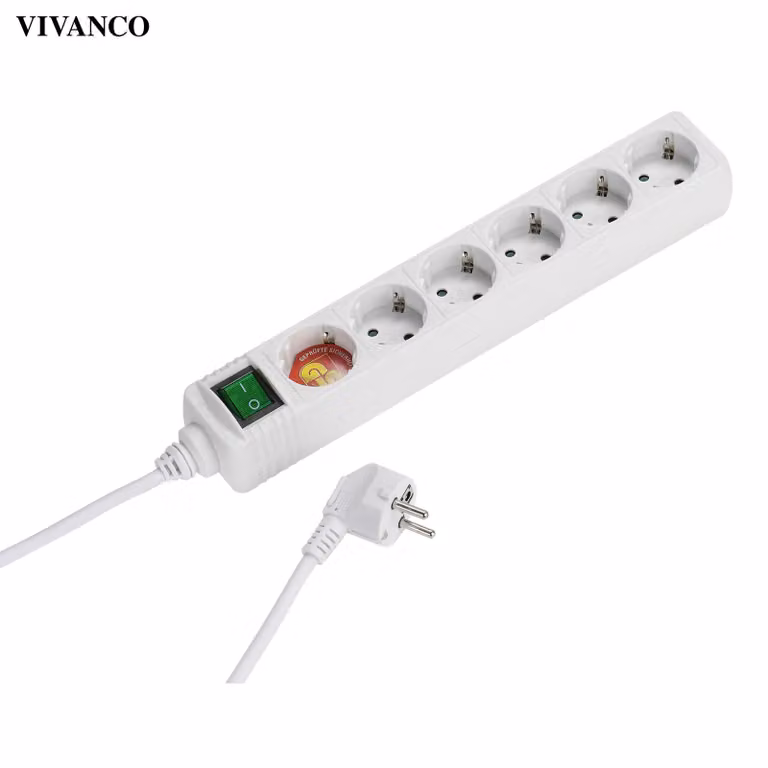 ViVanco™EBLS 6W - Presa di corrente a 6 vie, commutabile