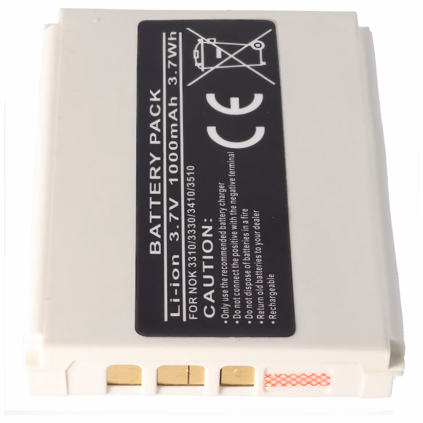 Batteria adatta per Nokia BLC-2 Batteria 3310, 3330, 3410, 3510, Li-Ion, 3,7V, 1000mAh, 3,7Wh
