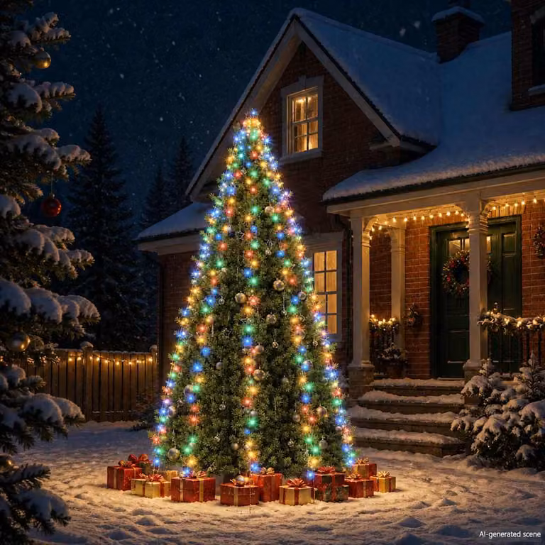 vidaXL Rete di Luci per Albero di Natale con 400 LED Multicolore, Lunghezza: 400 cm