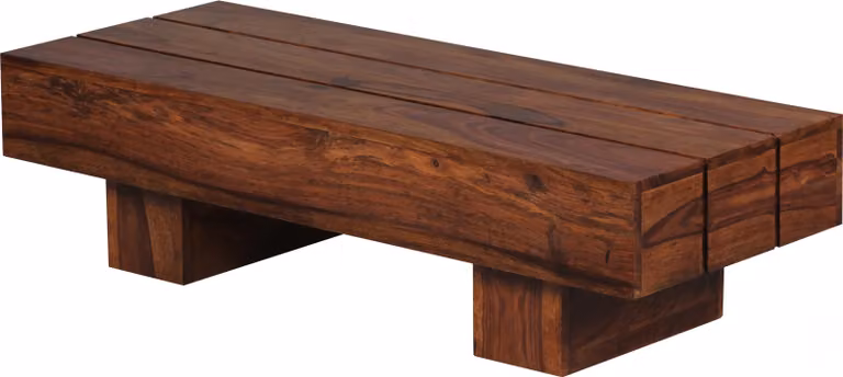 Wohnling Tavolino in Sheesham massiccio 120 x 45 x 30 cm in legno massiccio; WL1.325