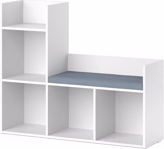 Scaffale per bambini Luigi Vicco Bianco L: 107.2 cm, H: 88.6 cm, P: 30.9 cm – 1