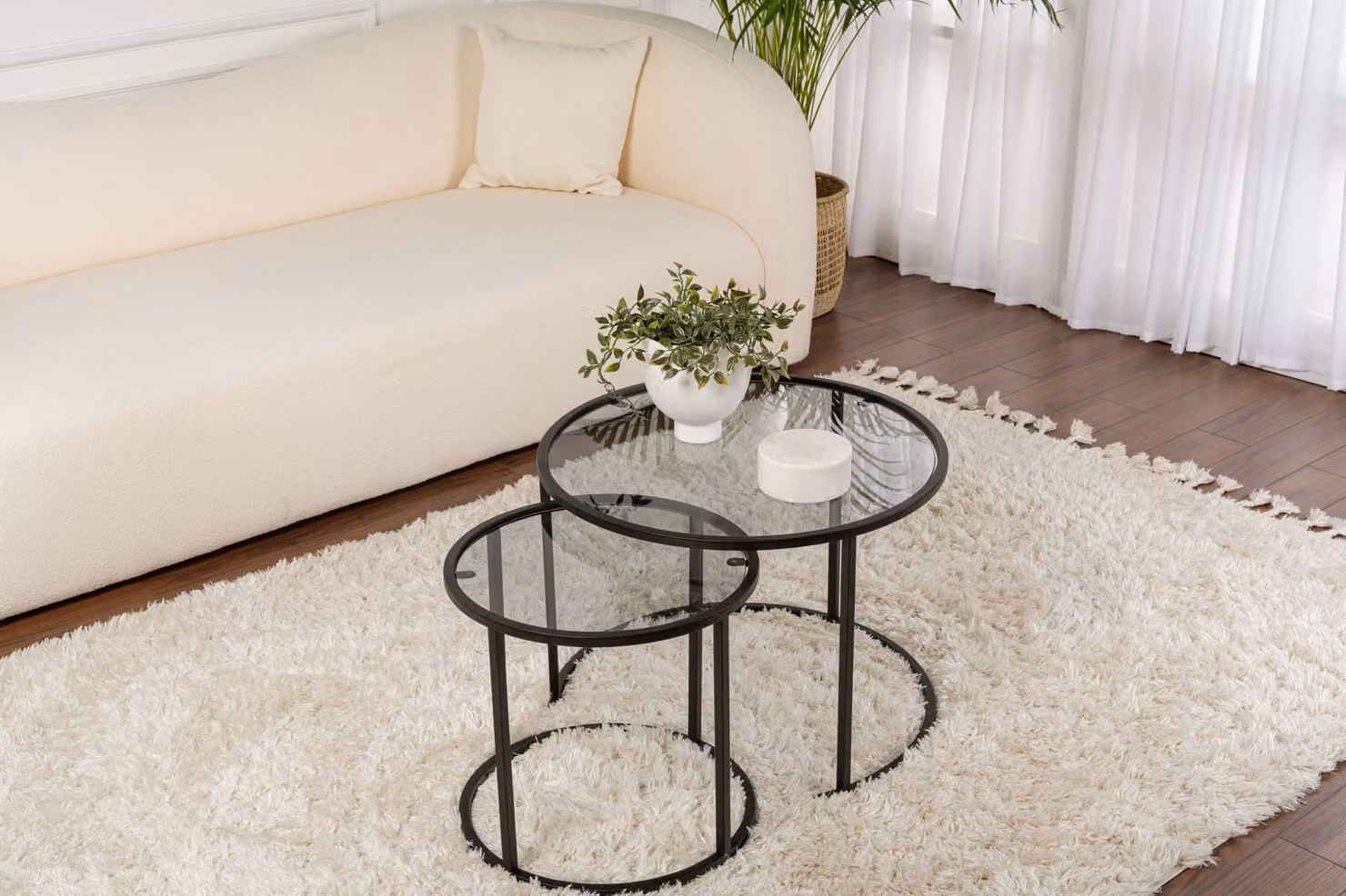 Skye Decor, Aurum - 60, 42 - Nero, Grigio, Set tavolino, Nero, 100% metallo, 60 x 60 x 43 cm