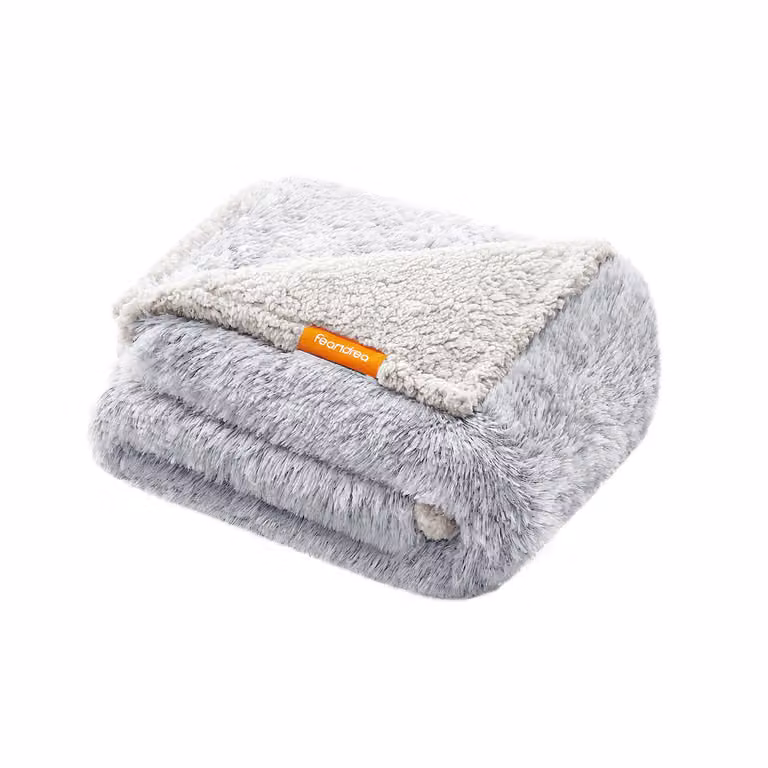 Coperta Impermeabile di Peluche per Cani Gatti, L (127 x 102 cm)