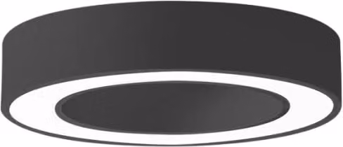 Lampada a soffitto FLOR Gealuce in alluminio nero con LED integrato da 30W, luce calda 3000K e funzione dimmerabile – 1
