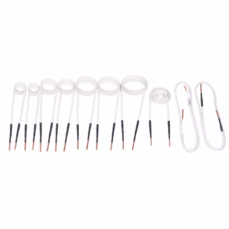 10 bobine di riscaldamento a induzione, nucleo in ottone da 2,5 mm, set di bobine di riscaldamento a induzione elettriche per allentare dadi e viti arrugginiti