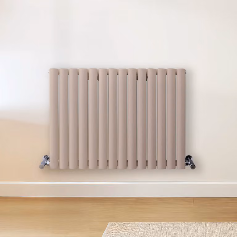 Radiatore di Design Orizzontale Rosa (Rose Petal Rosa) - 600mm x 826mm - Pannello Doppio  - Revive
