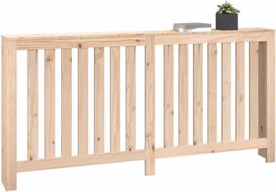 Copritermosifone in legno massello 169 x 19 x 84 cm