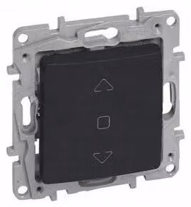 Legrand Niloe, interruttore per avvolgibili, colore antracite, modello 762211
