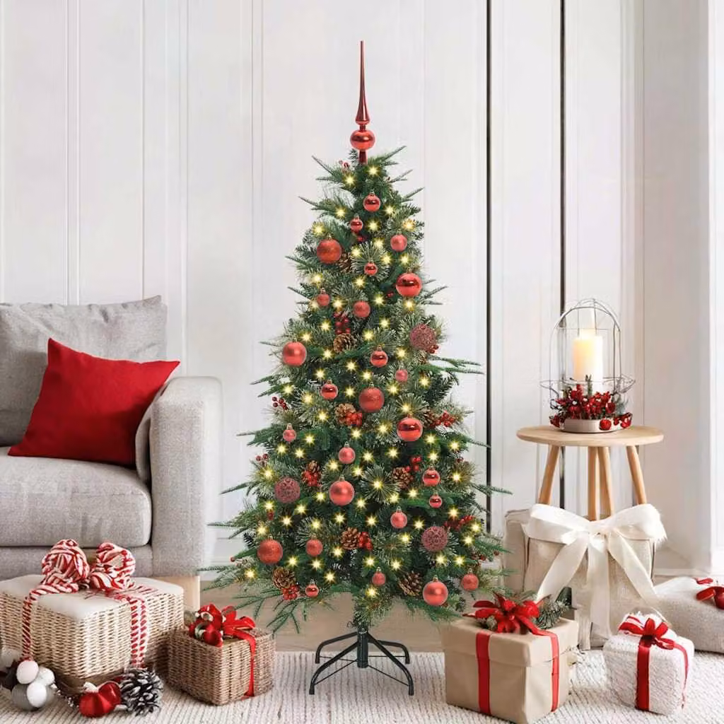 Maison Exclusive - Albero di Natale artificiale pieghevole, verde, 150 cm, in PE e PVC