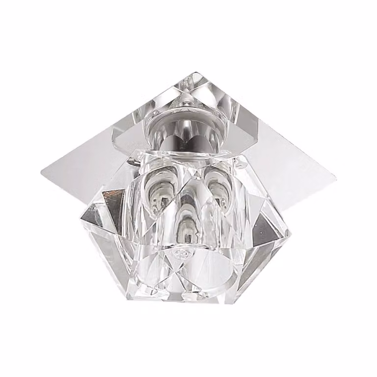 Plafoniera LED ZENITH 1xLED/5W, cromo/cristallo L: 120, H: 115