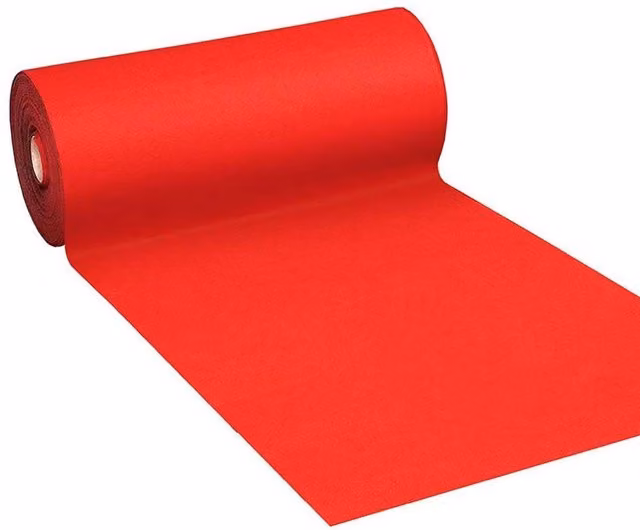 Tappeto Passatoia GIORDANOSHOP in Polipropilene per Interno ed Esterno, Colore Rosso, L: 1 m, P: 30 m