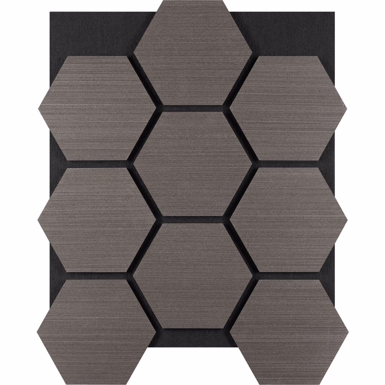 Pannelli acustici Sonic Shield tectake effetto legno rovere grigio in MDF da parete L: 76,0 cm, H: 62,0 cm, P: 2,8 cm – 4