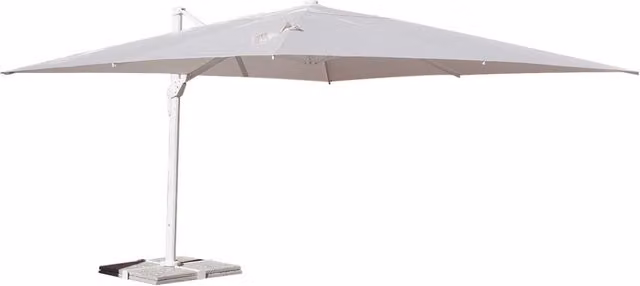 Ombrellone Decentrato da Giardino 2x3m in Alluminio Panna