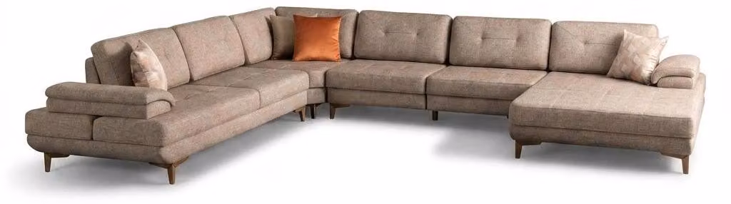 Divano componibile di design, ideale per creare un'ampia zona living. Divano imbottito di alta qualità, perfetto per un soggiorno esclusivo
