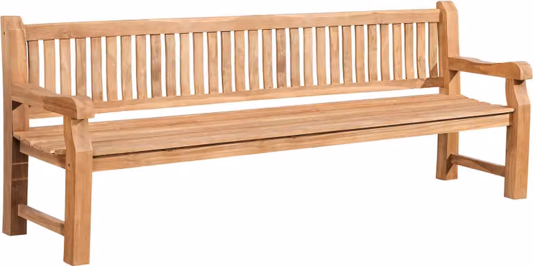 Panca da giardino Jackson V2, 240 cm, in legno di teak