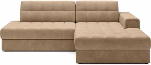Divano angolare trasformabile CUBITO MEUBLORAMA beige con contenitore e letto L/P/H: 240 x 150 x 82 cm – 1