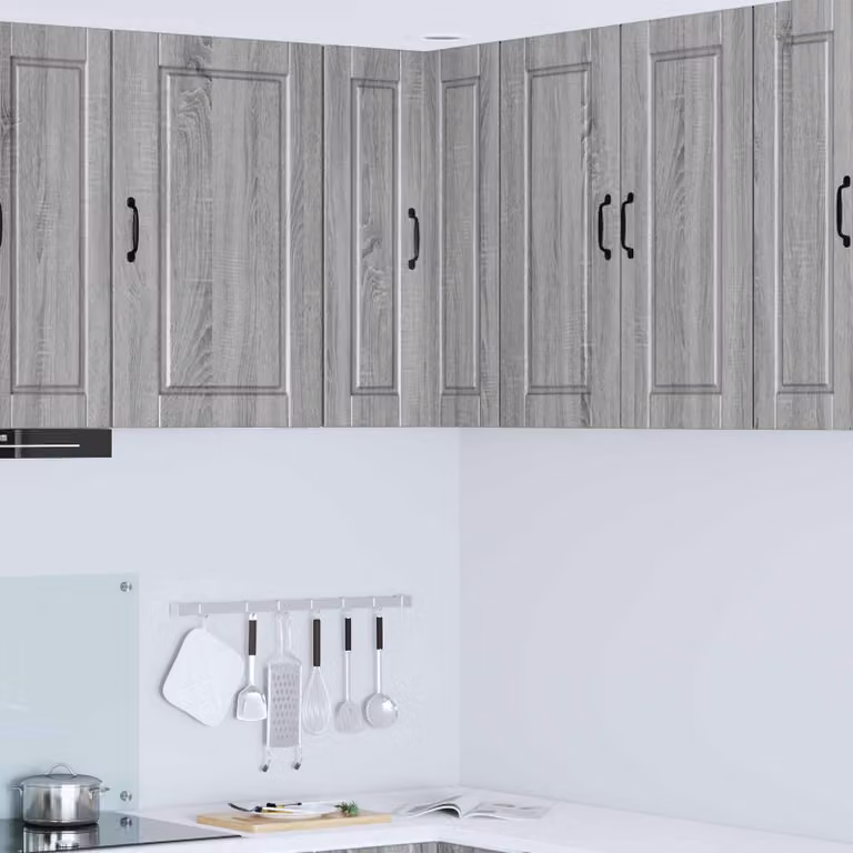 Mobile angolare da parete PORTO vidaXL Grigio Sonoma L/P/H: 57 x 57 x 80 cm