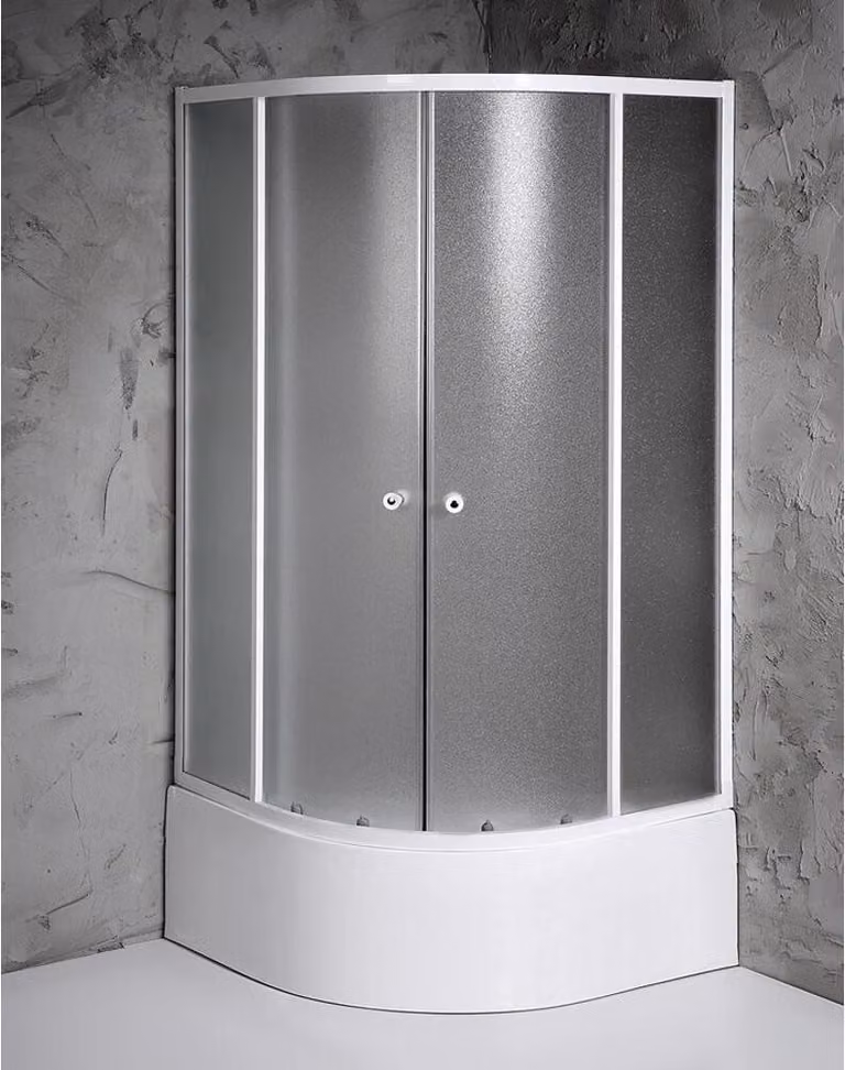 Cabine doccia Aqualine - Cabina doccia Arlen 800x800 mm, bianco/vetro BRICK BTR803