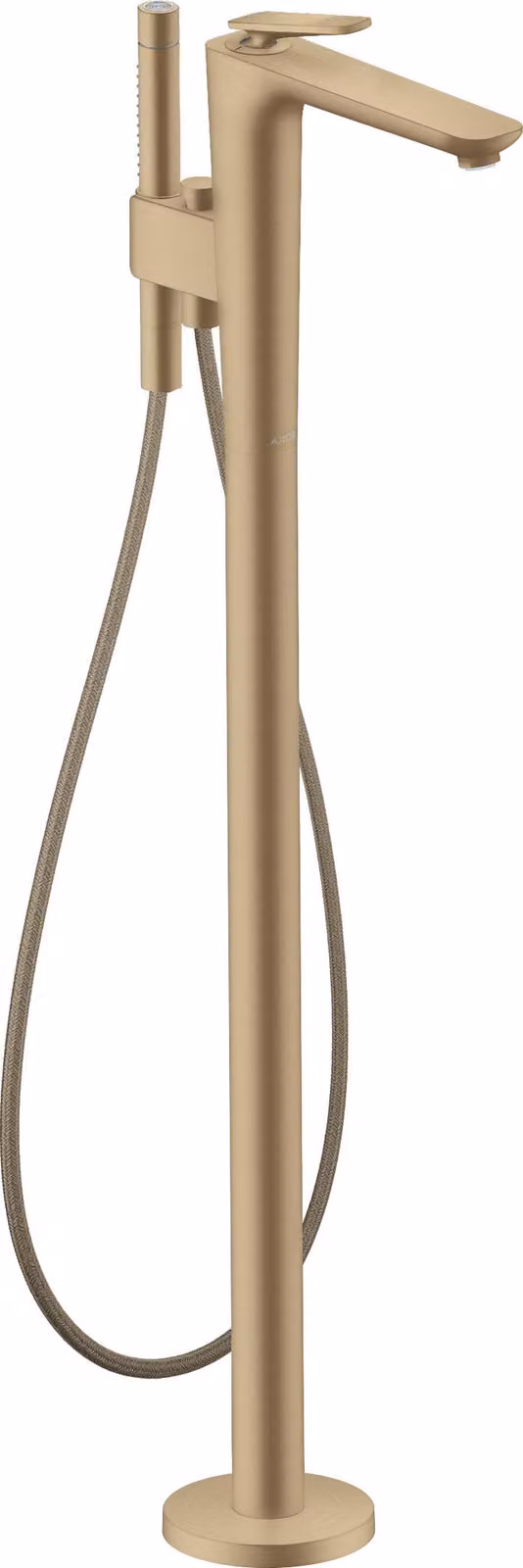 hansgrohe AXOR Citterio C Mitigeur monocommandé pour bain au sol, 2 consommateurs, Cubic cut, 49441140, 49441140