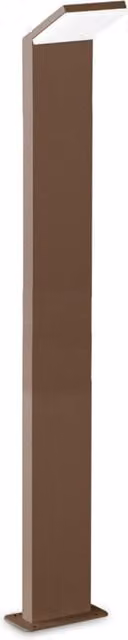 Piantana da terra IDEAL LUX in alluminio con LED 9W 4000K IP54 per giardino, disponibile in bianco, nero, grigio o marrone