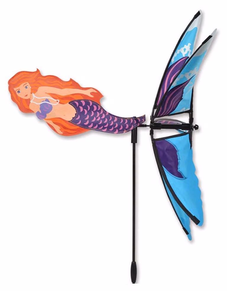 Premier Kites: girandola per mobili da giardino, con sirena per piante, colore blu