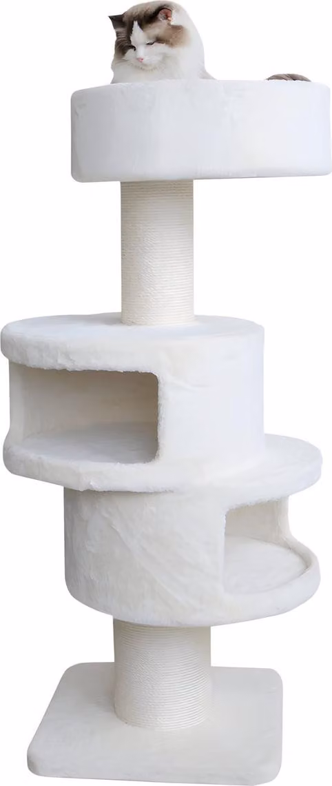 Albero per gatti Nobby "VOLTA" crema 50 x 50 x 130 cm