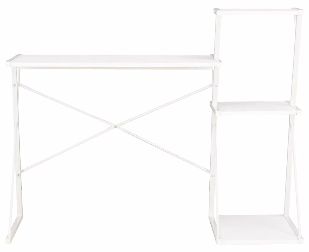 Solidchoice - Scrivania moderna con struttura in legno e acciaio, dimensioni 116 x 50 x 93 cm
