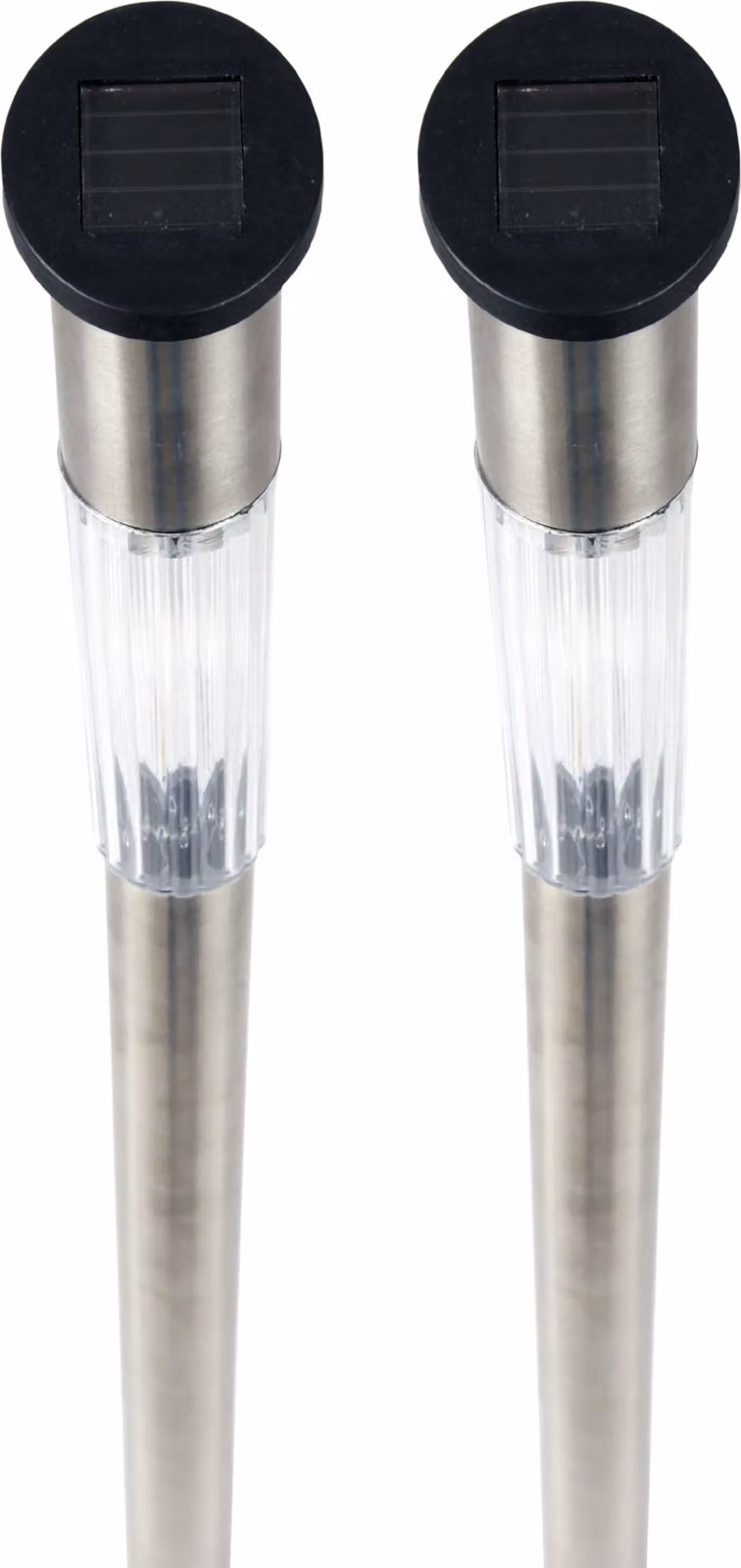 Lampada solare a LED XXL per esterni (confezione da 2), resistente alle intemperie IP44, luce da giardino da 71 cm con picchetto a terra, illuminazione per patio
