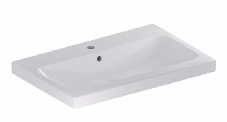 Geberit iCon Light lavabo, 75 cm x 48 cm, avec trou pour robinetterie, avec trop-plein,501835, 501.835.00.1, 501.835.00.1