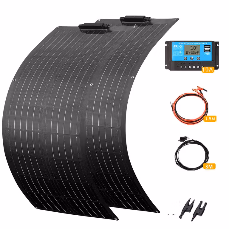 XINPUGUANG Pannello solare flessibile, opzione 120W, design leggero e flessibile, kit solare 100W nero