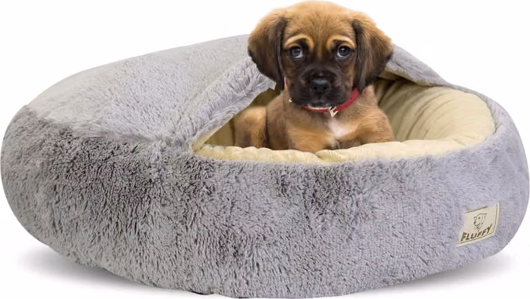 Letto per cani FLUFFY 70 cm grigio chiaro