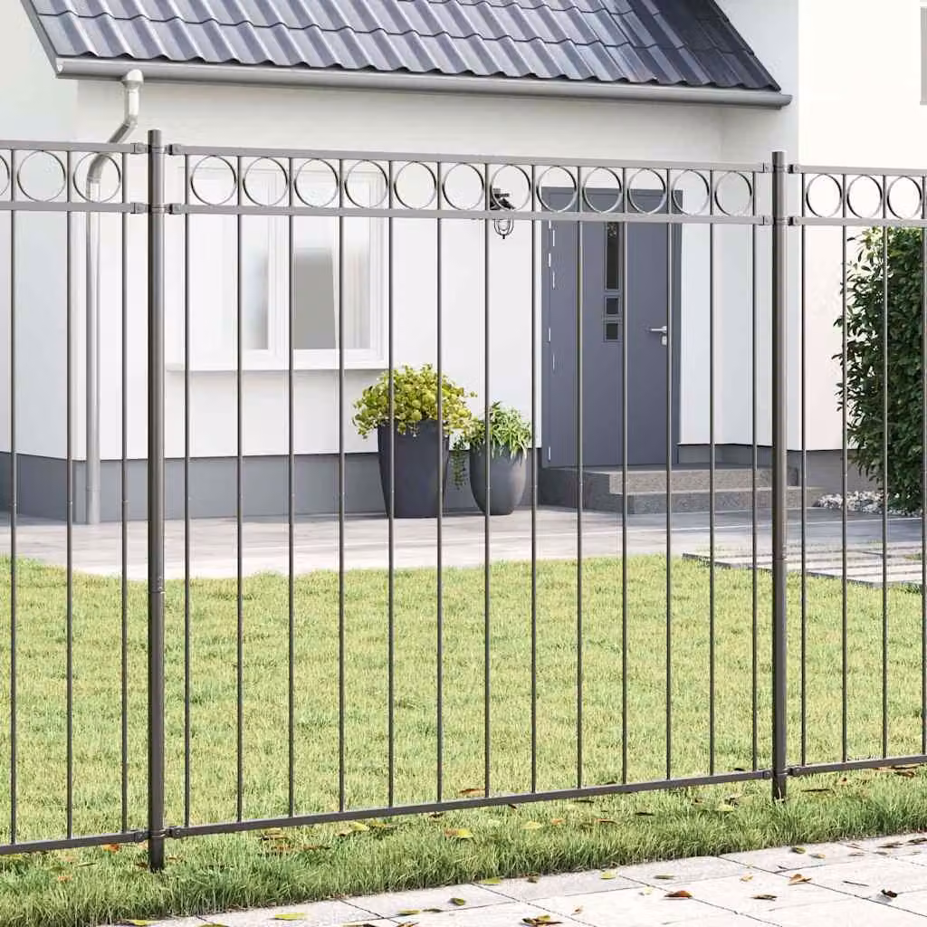 Maison Exclusive - Pannello per recinzione ASSEN, 170 x 200 cm, acciaio grigio