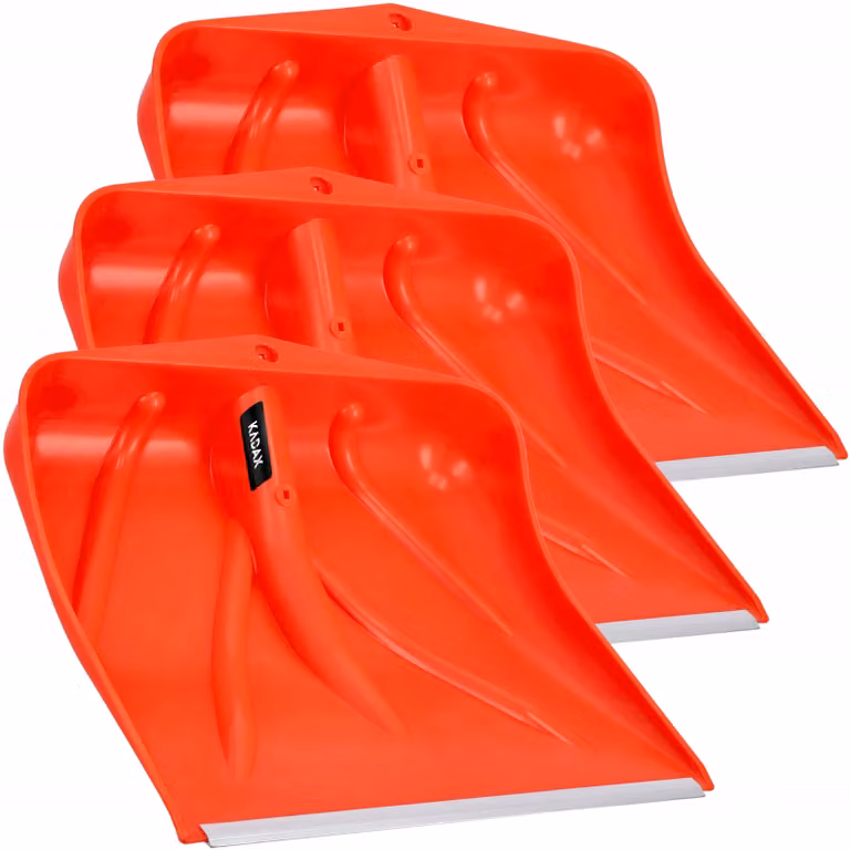 KADAX Pala da neve di colore arancione, pala da neve senza manico, pala da neve