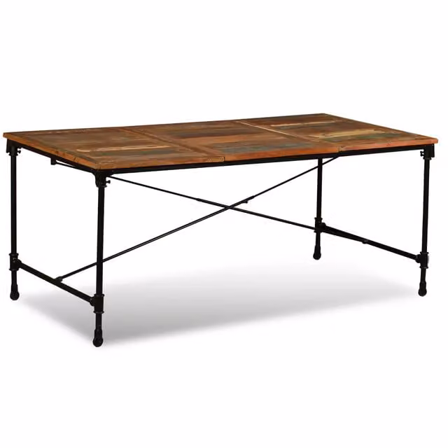 Tavolo da Pranzo | Tavolo da cucina in Legno Massello di Recupero 180 cm