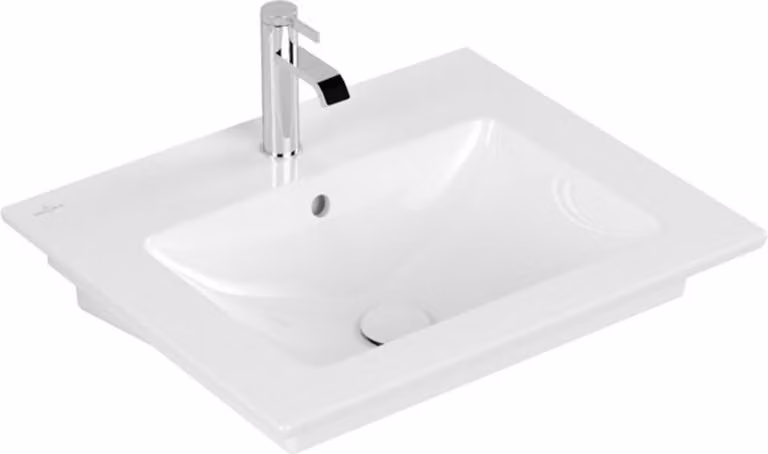 Villeroy & Boch Venticello lavabo, 1 trou pour robinet, avec trop-plein, 600x500mm, 412460R1, 412460R1