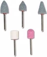 Set di 5 molette abrasive universali KWB multicolore per trapano per multimateriale