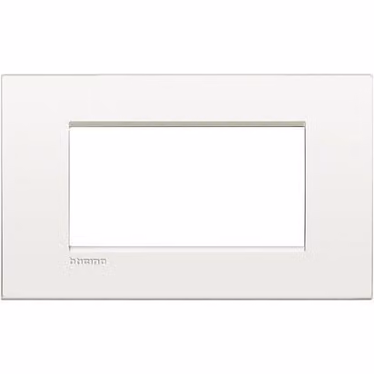 BTICINO LNC4804BN placca LivingLight AIR 4 moduli -bianco puro - metallo