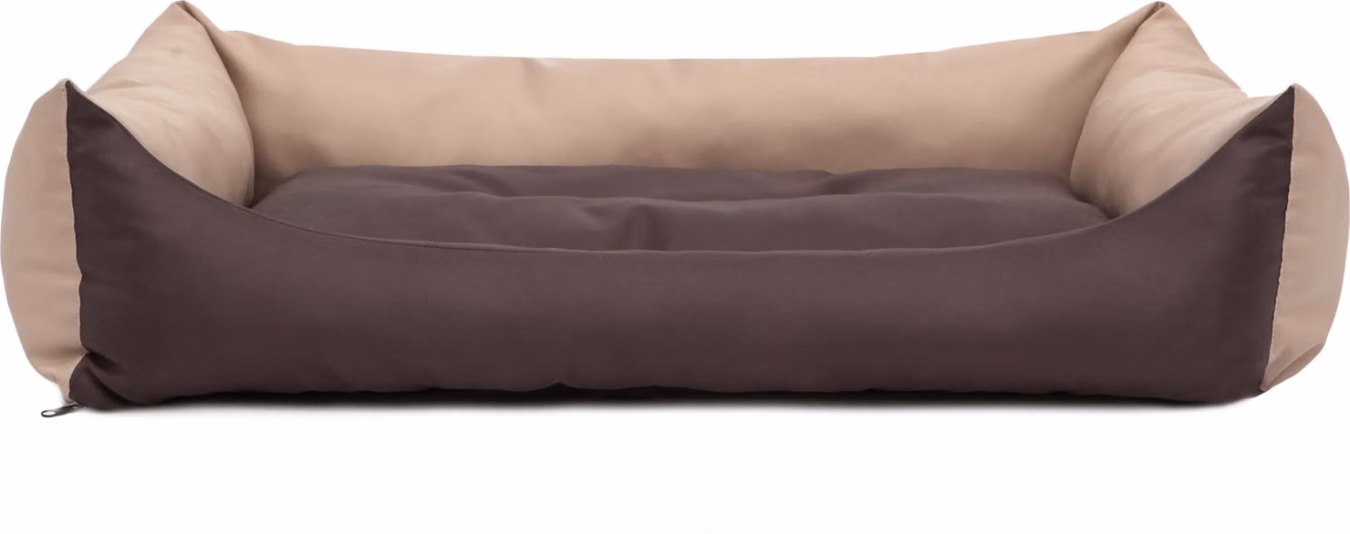 Cuscino per cani Letto per cani Posto per dormire Cuscino per cani Pontes - Eco - 62 x 43 x 15 cm [misura: L] - Beige con marrone