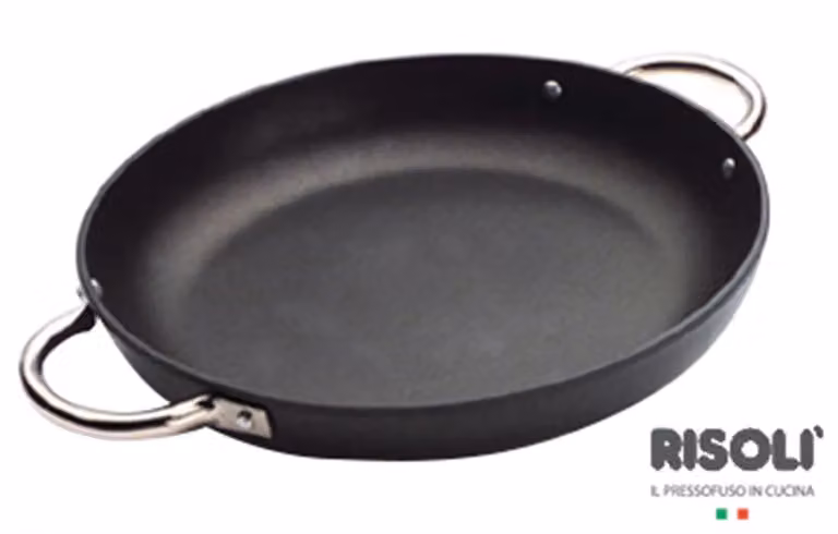 Paellera in alluminio antiaderente con maniglie e rivestimento platinum plus , diam. 36cm