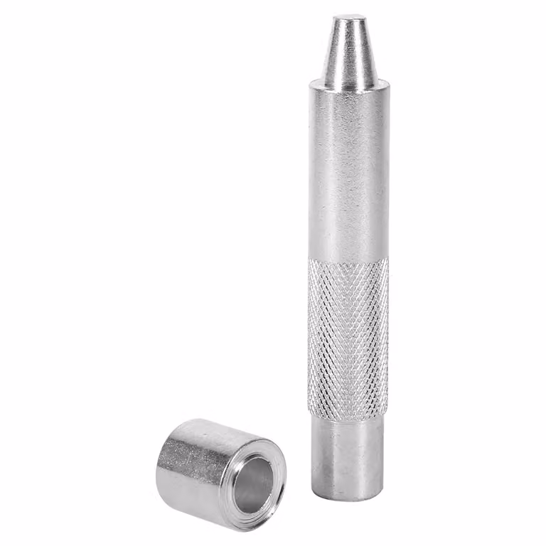 Punzone per occhielli da 12 mm Acciaio al carbonio, color argento, resistente e preciso, per pelle e abbigliamento – Modello 1000#