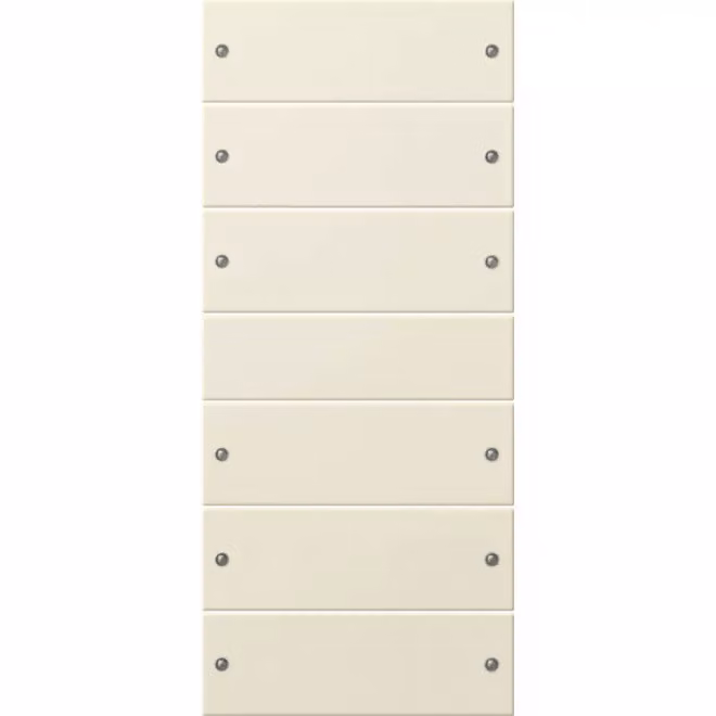 Gira 218601 Set di basculanti a 6 canali System 55 bianco panna