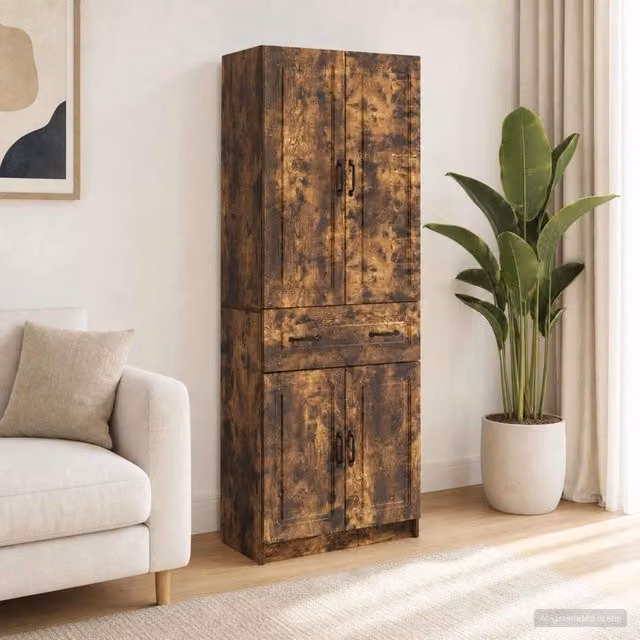 Set di armadi 2 pz Rovere Fumo Legno ingegnerizzato 3416993