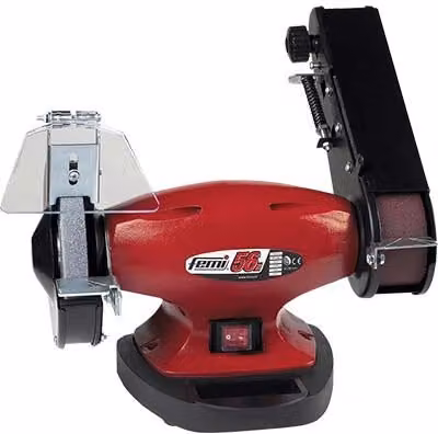 Smerigliatrice Levigatrice da Banco Femi Volt 56N Rossa da 230 Watt con Diametro 150 mm