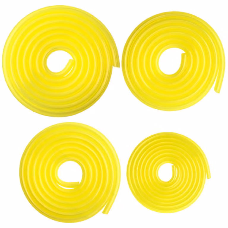 4 tubi flessibili antincendio di 1,2 metri: 2 tubi da 3,5 mm, 2 tubi da 2,5 x 5 mm, 2 tubi da 3 x 5 mm, 2 tubi da 3 x 6 mm