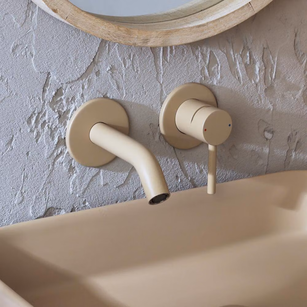 Miscelatore Moderno A Parete Per Lavabo Sabbia
