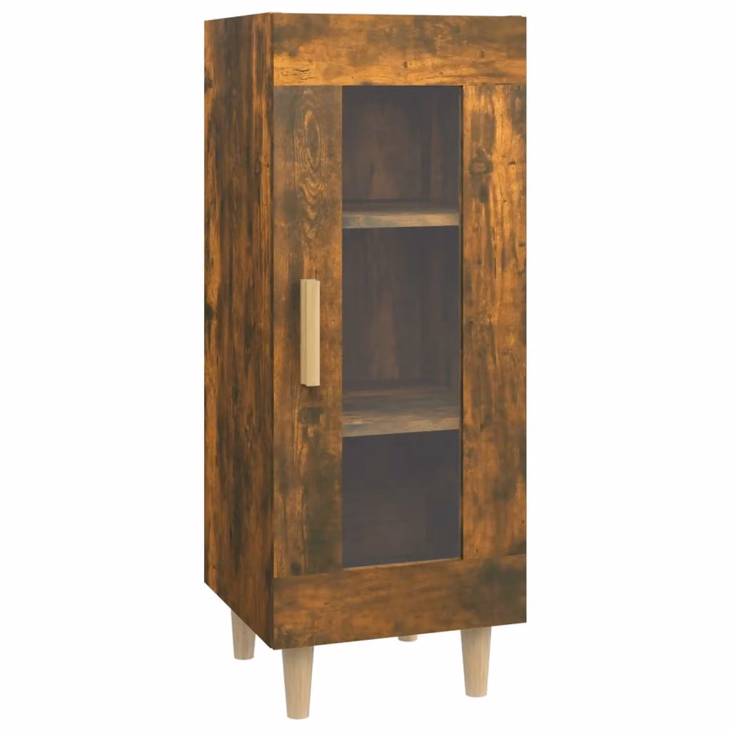 Credenza Rovere Fumo 34,5x34x90 cm in Legno Multistrato