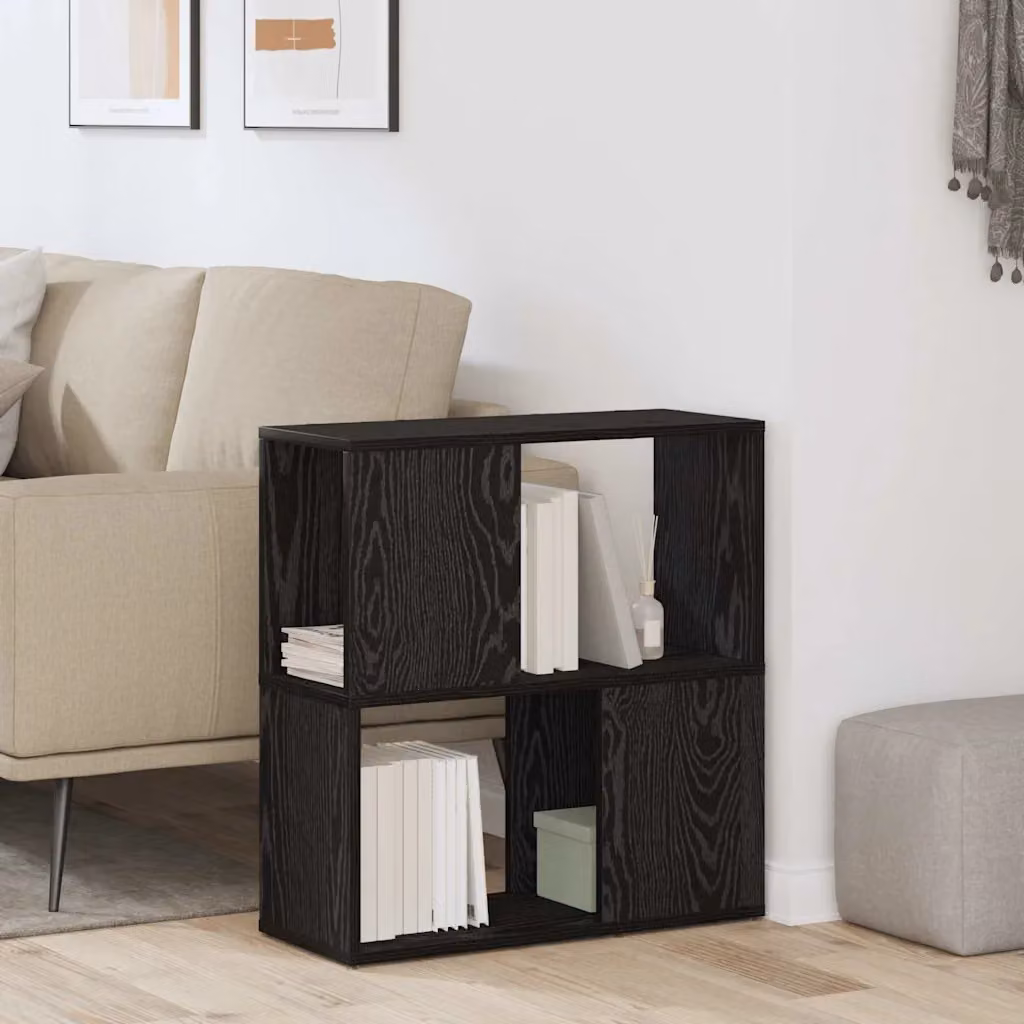 Set mobile TV moderno vidaXL in legno ingegnerizzato nero L: 60 cm, P: 24 cm, H: 63 cm