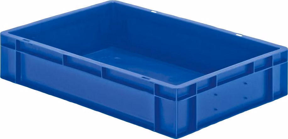 Scatola di trasporto impilabile 600x400x120 mm blu