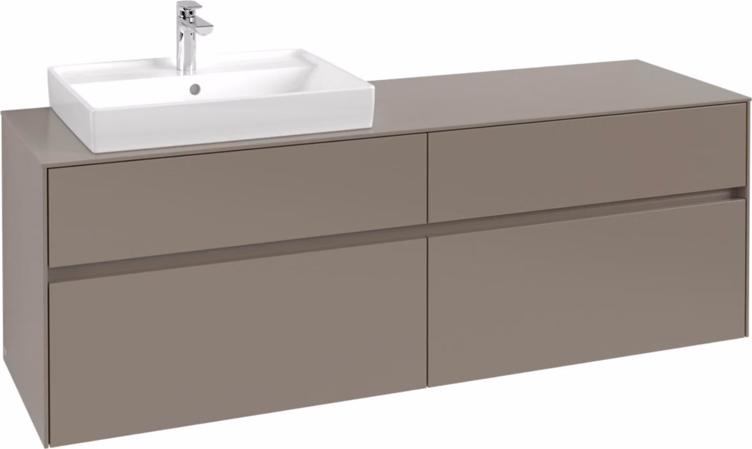 Mobiletto V&B Collaro 160x54,8x50cm, WT l, LED 12W, wh. Oa