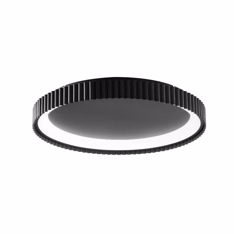 Luce Ambiente Design Plafoniera a LED Niike, Nero, Soggiorno / Sala da pranzo, Metallo, Moderno, Plafoniera LED